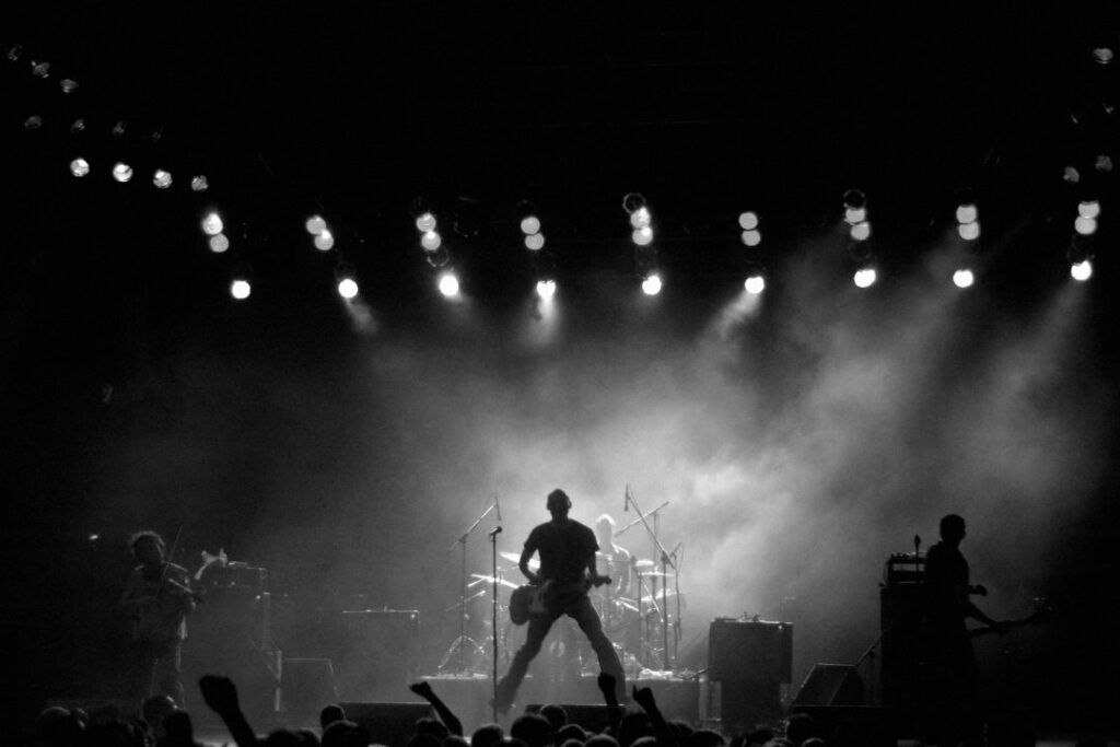 Un concert de rock.